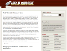 Tablet Screenshot of geekityourself.com